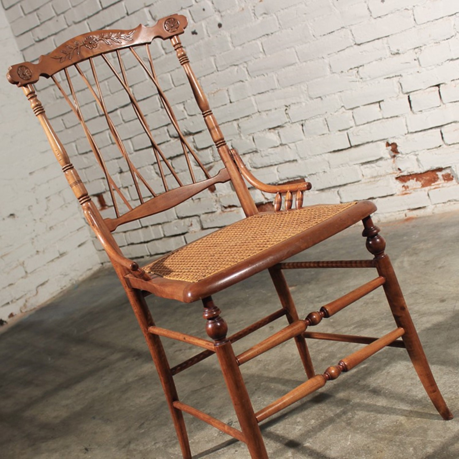 Small-Wooden-Chair_0011.jpg Delicate Antique Side Chair Carved with Cane Seat - Small-Wooden-Chair_0011.jpg