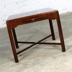 campaign side table white gold campaign style square side or end table with pullout shelf and brass accents campaign side table archives campaign side table white gold campaign style square side or end table with pullout shelf and brass accents campaign side table archives